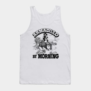 Armadillo By Morning Texas Amarillo Country Song Pun Cowgirl Tank Top